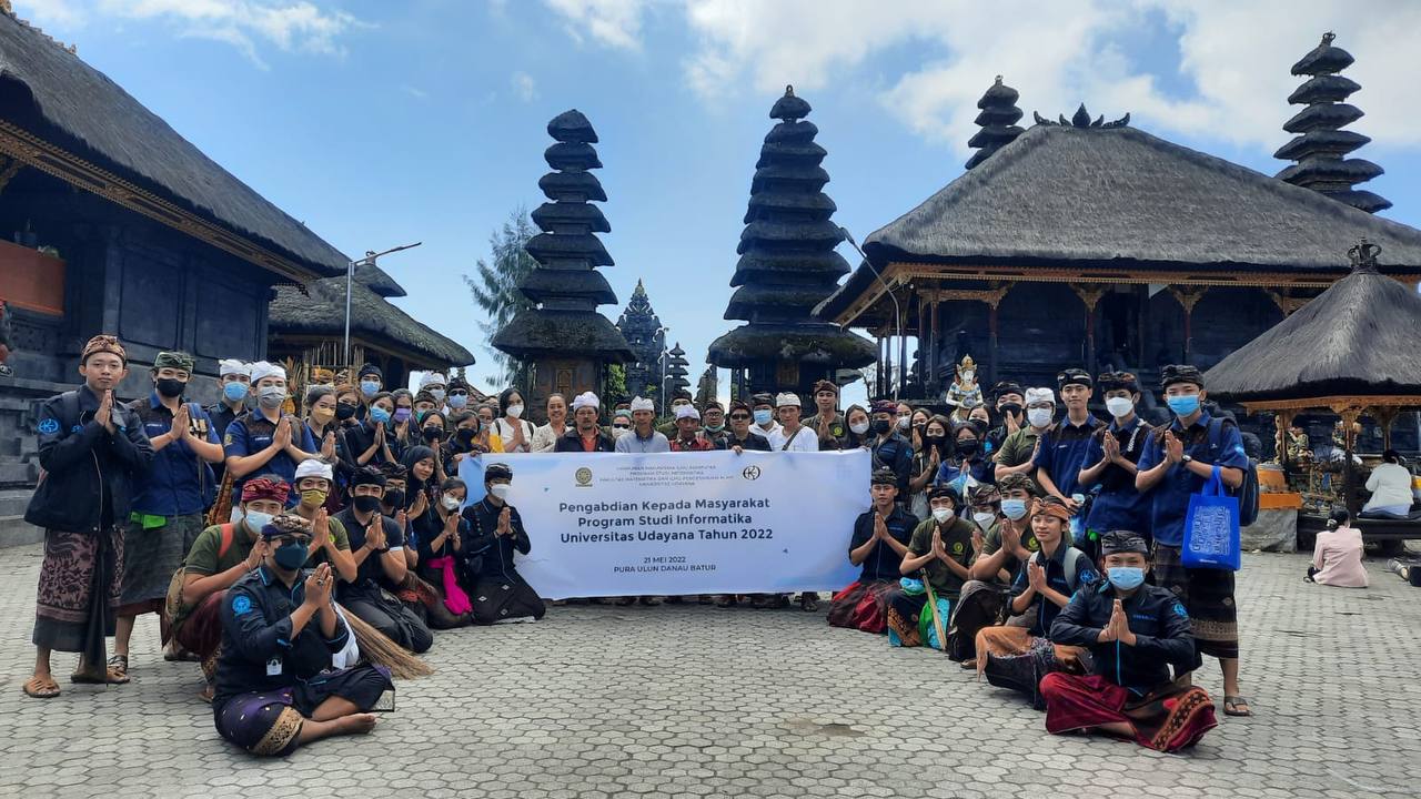 Social Service of the Informatics Study Program of FMIPA UNUD to Ulun Danu Batur Temple Kintamani
