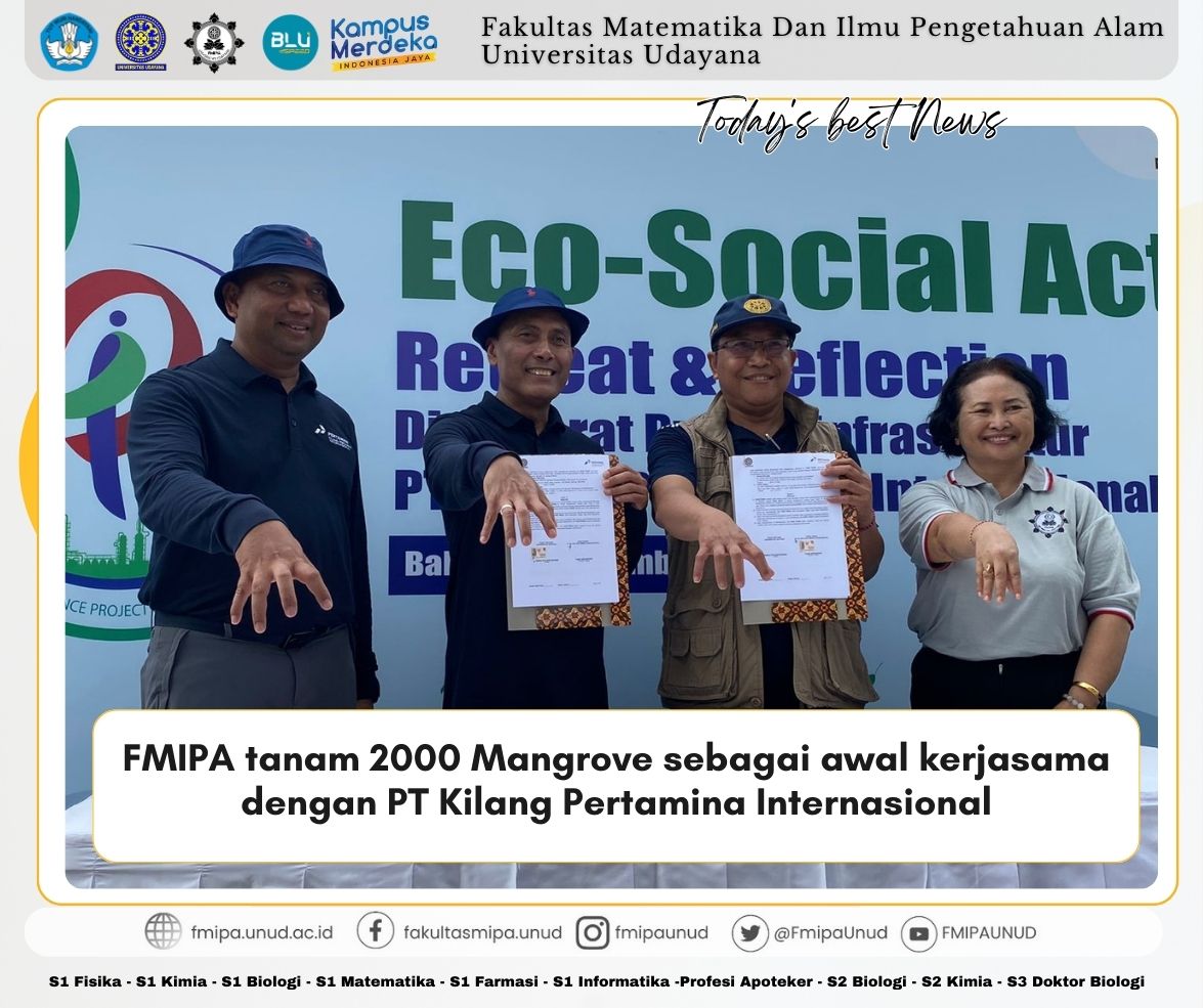 FMIPA planted 2000 mangroves as the start of collaboration with PT Kilang Pertamina International